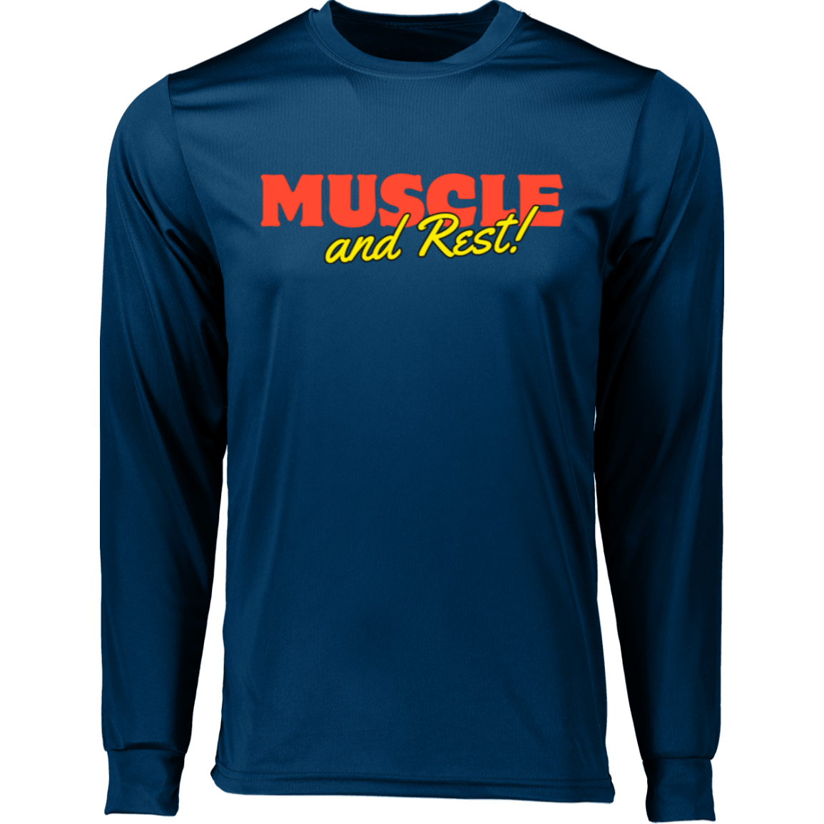 Muscle & Rest Long Sleeve Moisture-Wicking Tee - ALLRJ