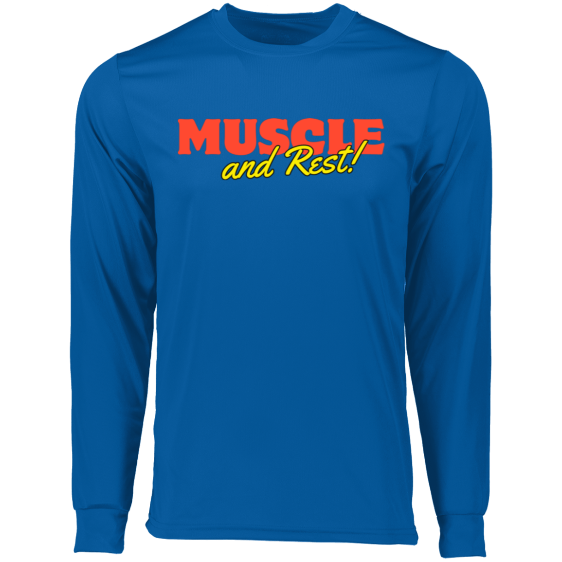 Muscle & Rest Long Sleeve Moisture-Wicking Tee - ALLRJ
