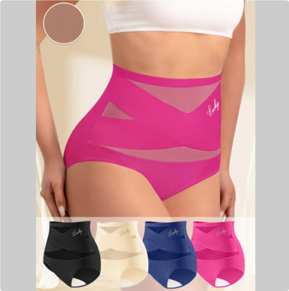 ALLRJ Women's High-Waisted Ultra Soft Tummy Control Comfort Briefs