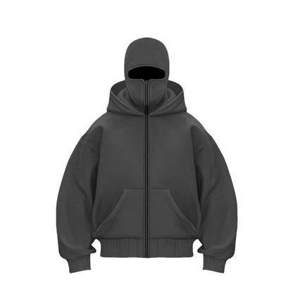 Allrj Brownsville Hoodie – Built-In Mask Street Zip Edition