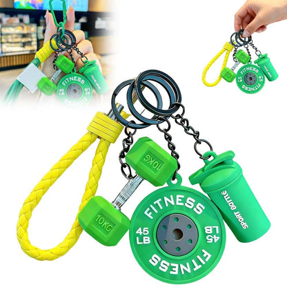 Mini Gym Lifestyle Keychain Set