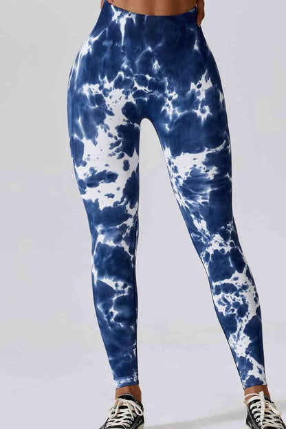 High Waist Tie - Dye Long Sports Pants - ALLRJ