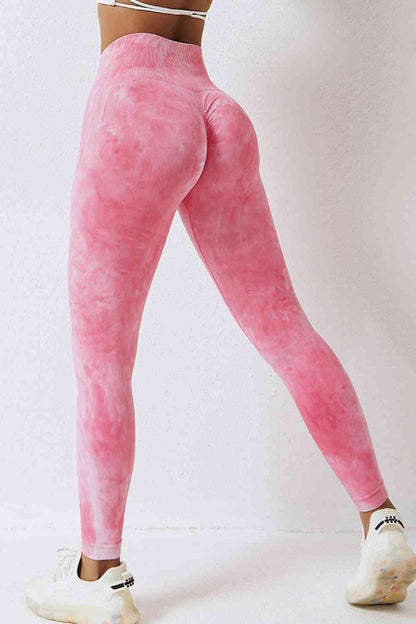 High Waist Tie - Dye Long Sports Pants - ALLRJ