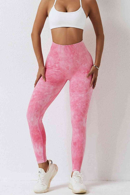 High Waist Tie - Dye Long Sports Pants - ALLRJ