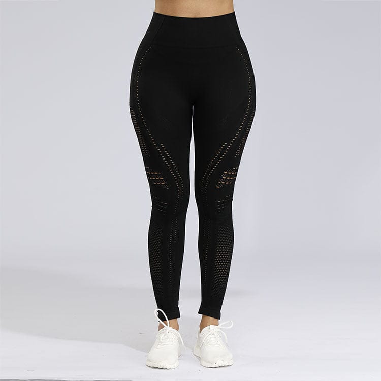 Jacquard seamless cropped trousers - ALLRJ