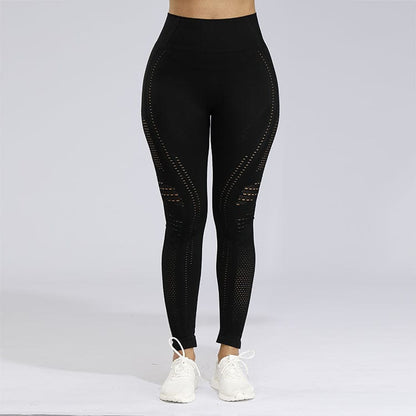 Jacquard seamless cropped trousers - ALLRJ