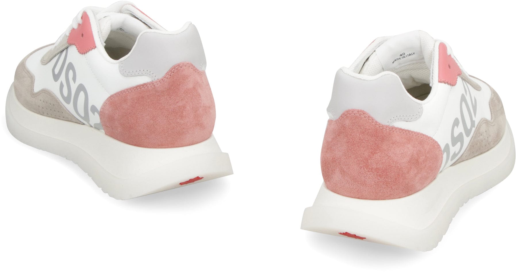 RUNNING LEATHER LOW-TOP SNEAKERS - ALLRJ