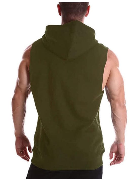 Men's sleeveless muscle hoodie - ALLRJ
