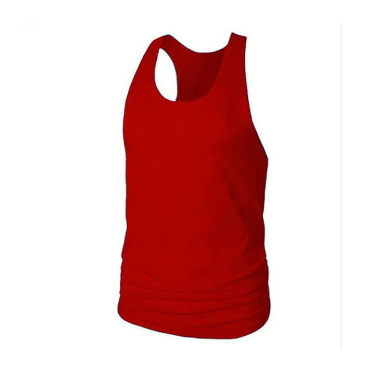 Men's Solid Color Bodybuilding Stringer - ALLRJ