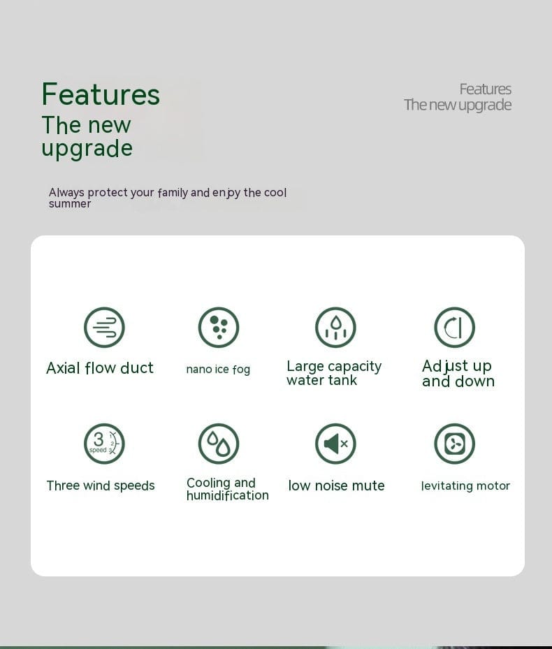 MistWhisper Super 2.0 Portable Mist Fan - ALLRJ