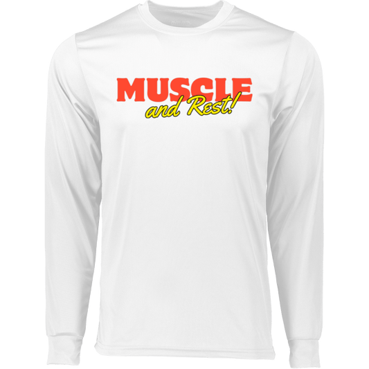 Muscle & Rest Long Sleeve Moisture - Wicking Tee - ALLRJ