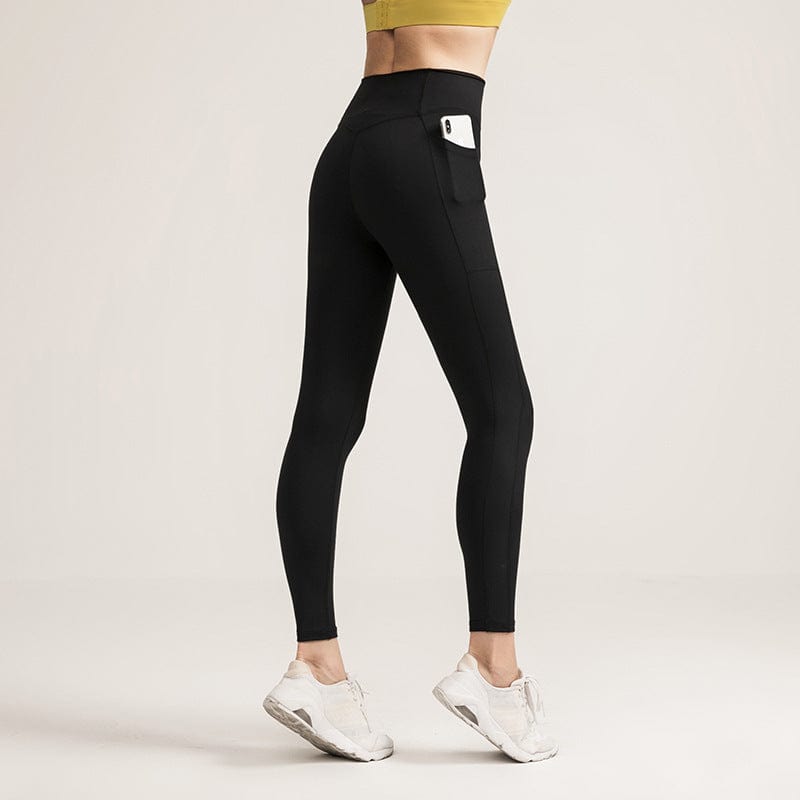 PowerThick High Waist Yoga Pants with Pockets - ALLRJ