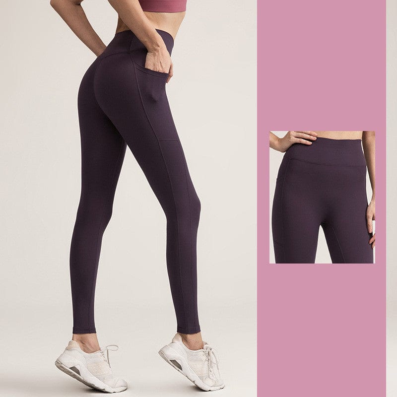 PowerThick High Waist Yoga Pants with Pockets - ALLRJ