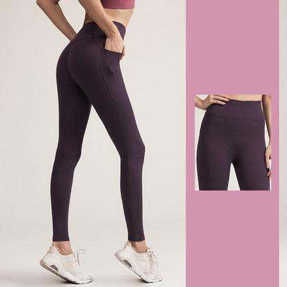 PowerThick High Waist Yoga Pants with Pockets - ALLRJ