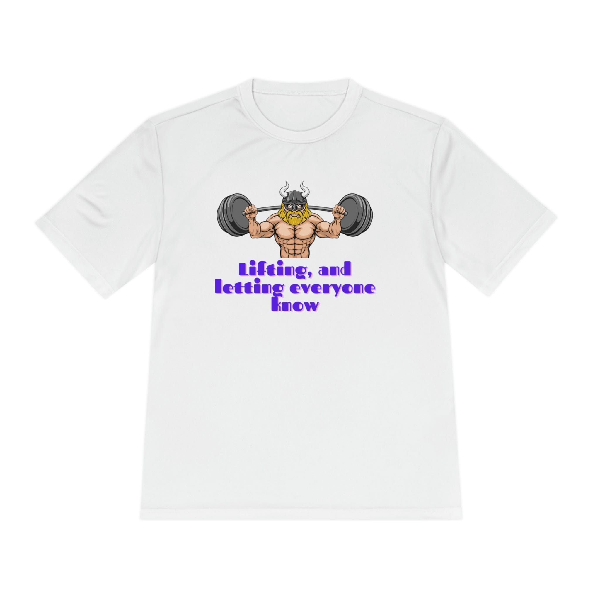 Printify T-Shirt Allrj Lifting and letting everyone know funny t-shirt