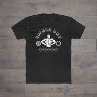 Printify T-Shirt Solid Black / S Swole boy Premium Cotton Crew Tee