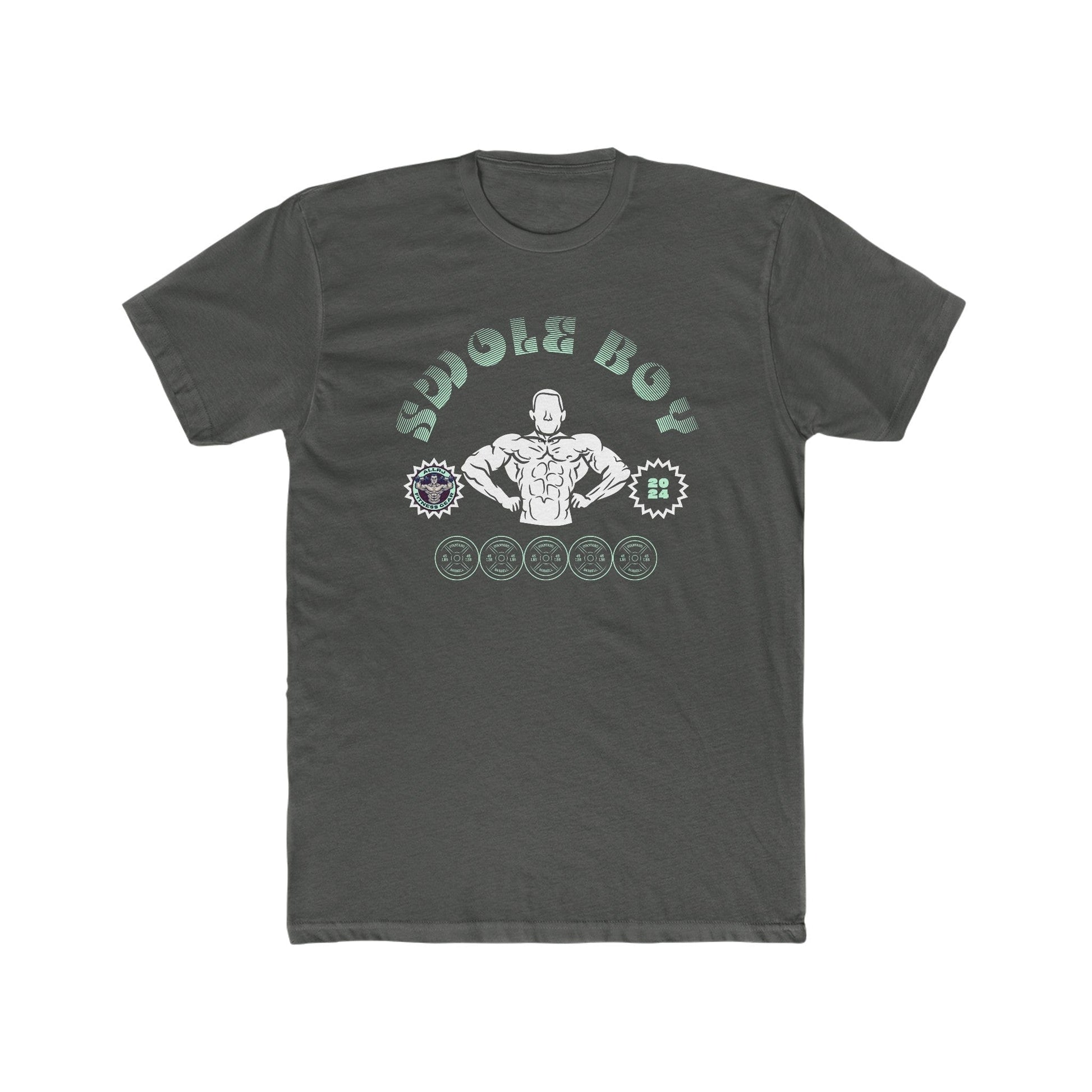 Printify T-Shirt Solid Heavy Metal / S Swole boy Premium Cotton Crew Tee