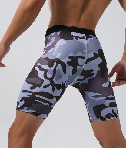 teelaunch compression tights H 29 Camouflage Blue / L Allrj Men's Pro tights