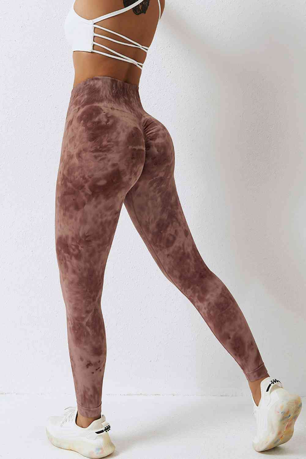 High Waist Tie-Dye Long Sports Pants - ALLRJ