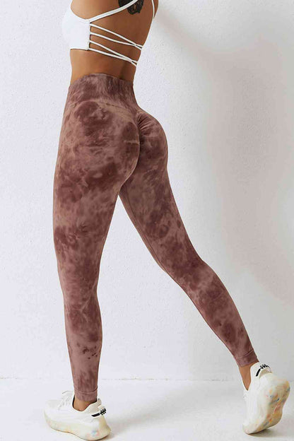 High Waist Tie-Dye Long Sports Pants - ALLRJ