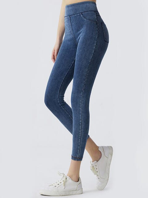 Wide Waistband Sports Leggings - ALLRJ