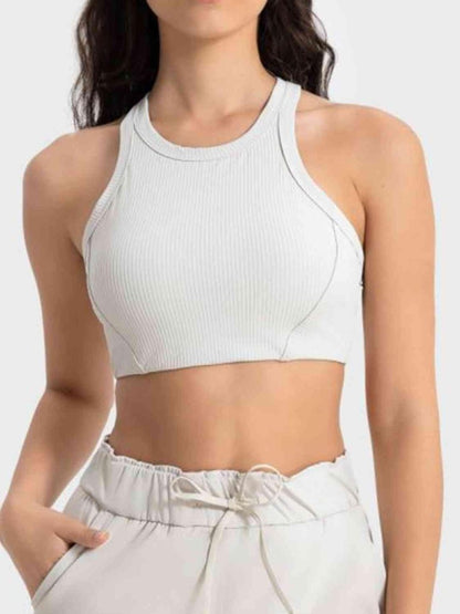Wide Strap Cropped Sport Tank - ALLRJ