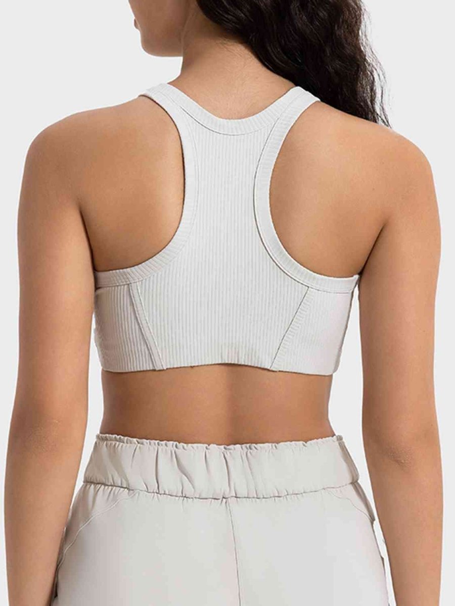 Wide Strap Cropped Sport Tank - ALLRJ