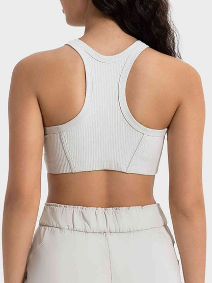 Wide Strap Cropped Sport Tank - ALLRJ