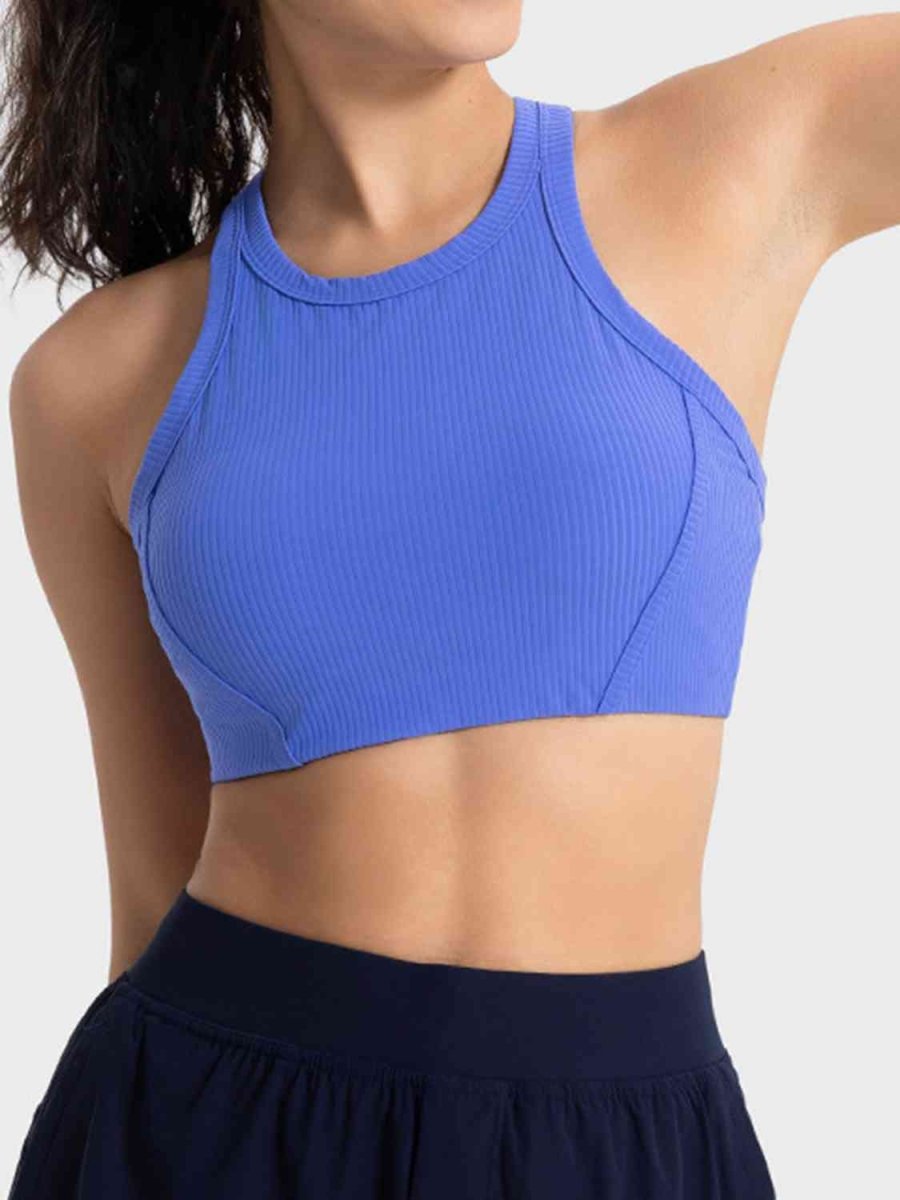 Wide Strap Cropped Sport Tank - ALLRJ