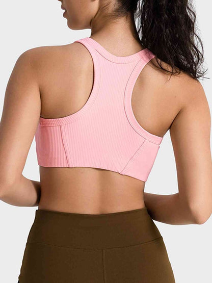 Wide Strap Cropped Sport Tank - ALLRJ