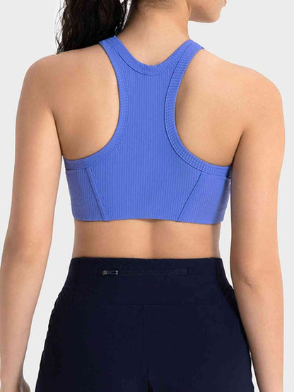 Wide Strap Cropped Sport Tank - ALLRJ