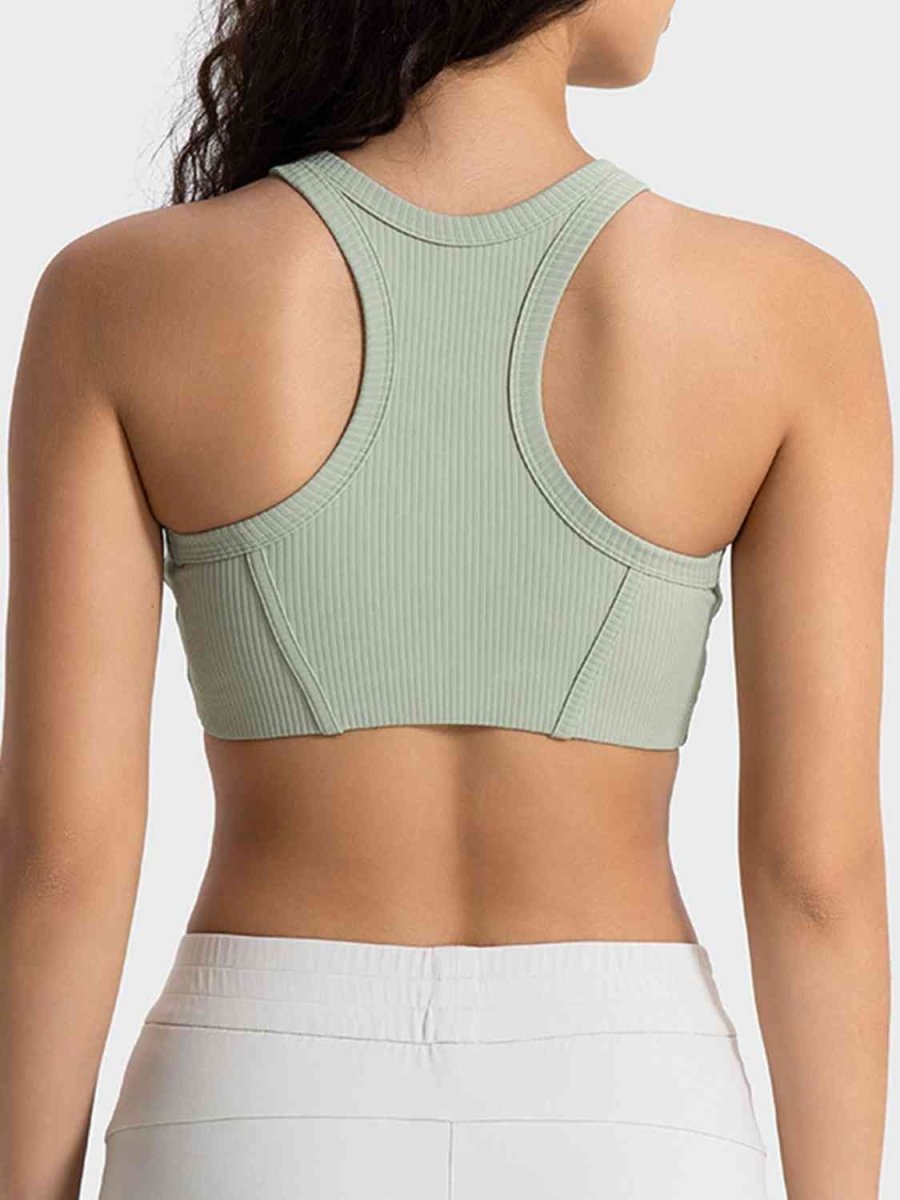 Wide Strap Cropped Sport Tank - ALLRJ