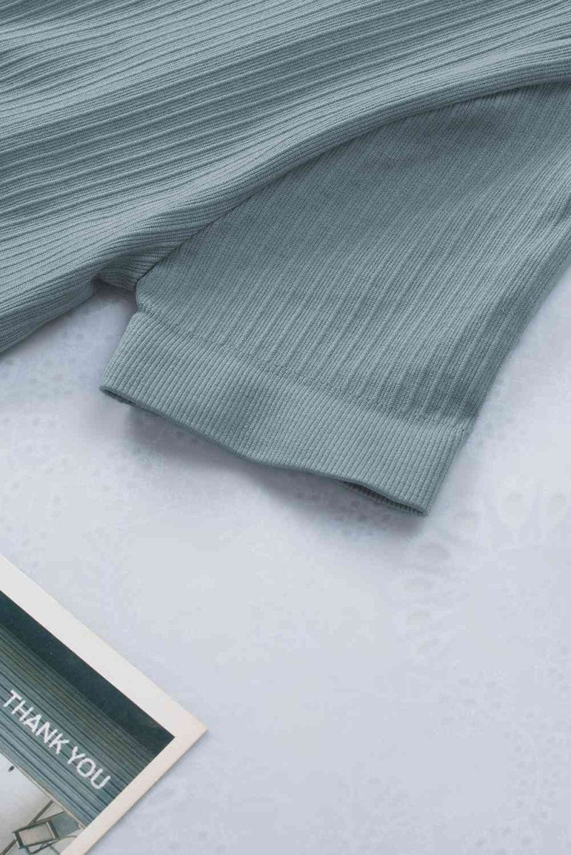 Zip Front Short Sleeve Sports Top - ALLRJ