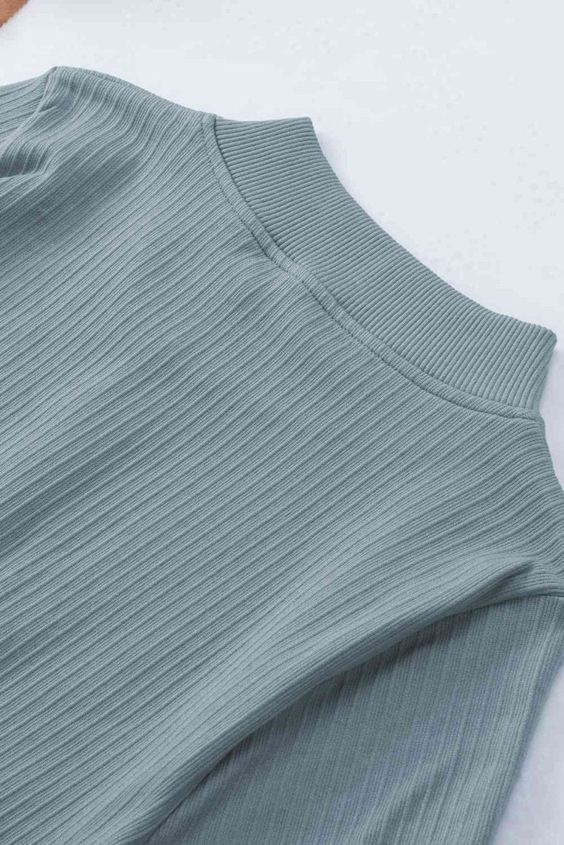 Zip Front Short Sleeve Sports Top - ALLRJ