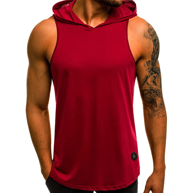 80’s Camo workout hooded vest. - ALLRJ