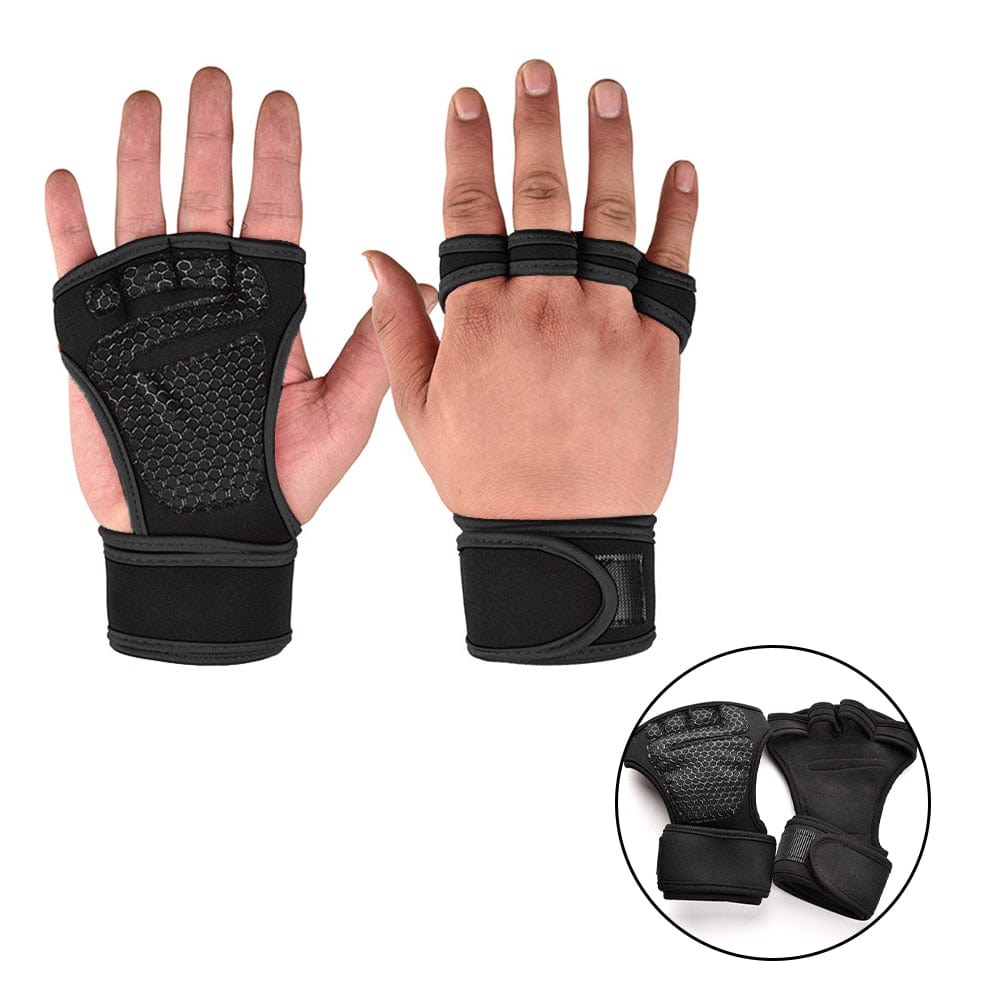 Allrj Gorilla Grip weightlifting gloves A-Black