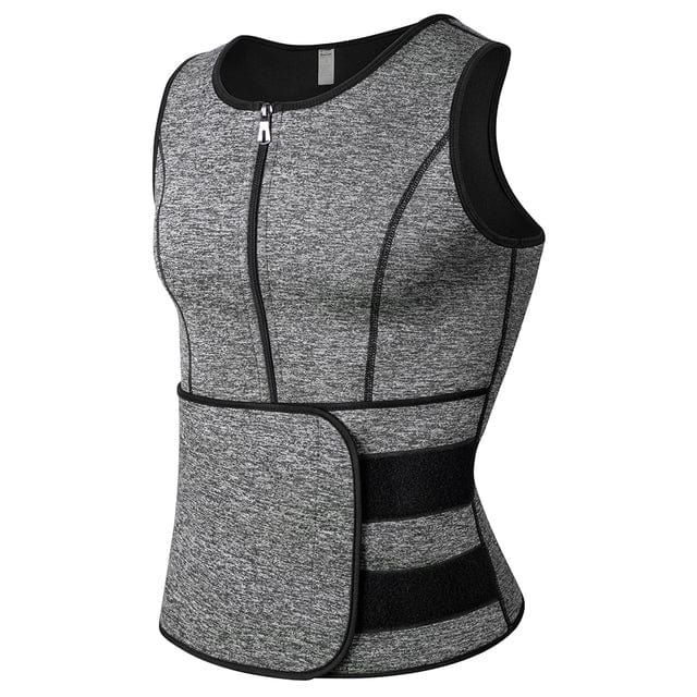 Allrj Men's Sauna Vest Grey