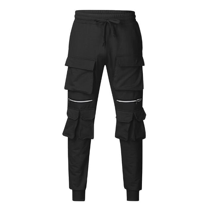 3D Muscle joggers Black
