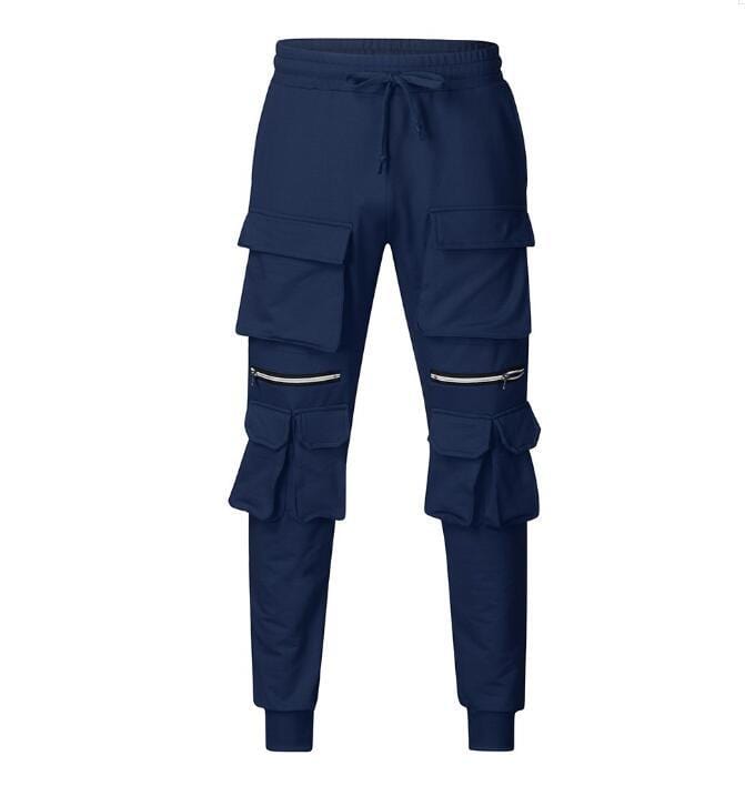 3D Muscle joggers Navy
