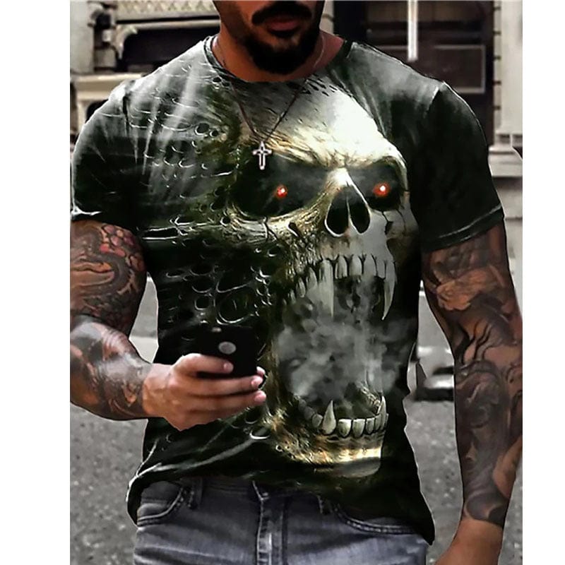 Men's 3D Printed Oversized Short Sleeve T-Shirt