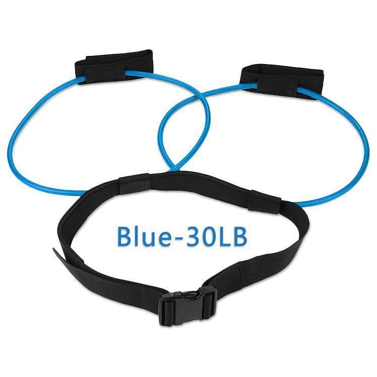 Fitness Resistance Waist Bands Buckle Blue