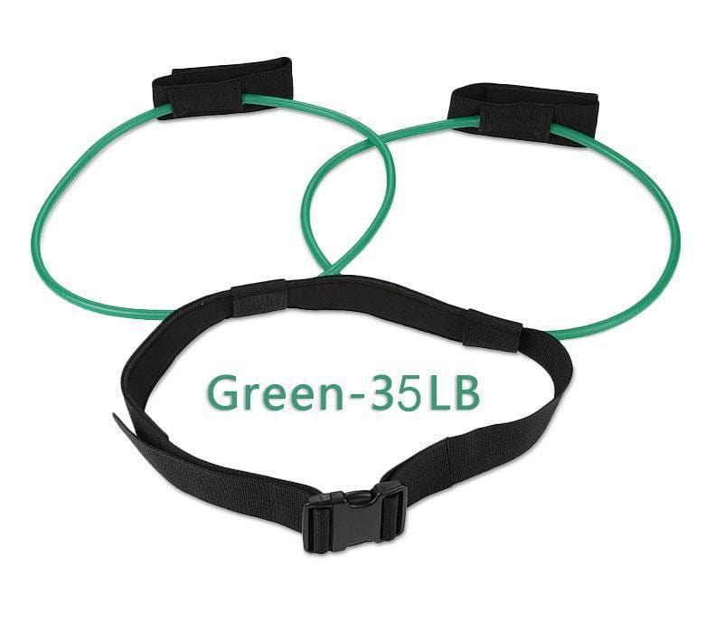 Fitness Resistance Waist Bands Buckle Green
