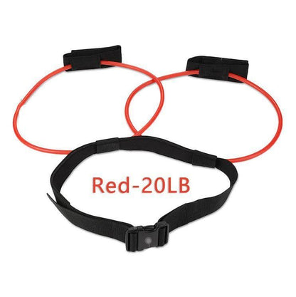 Fitness Resistance Waist Bands Buckle Red