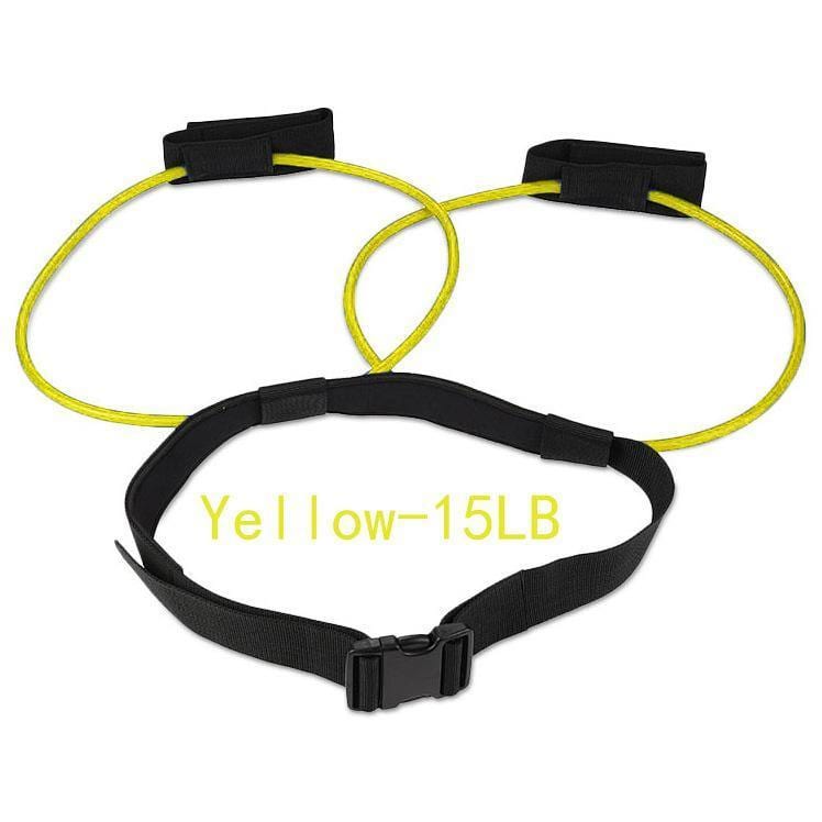 Fitness Resistance Waist Bands Buckle Yellow