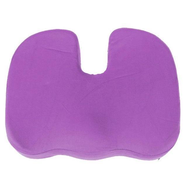 Luxury Memory Foam Travel Cushion Pad Purple