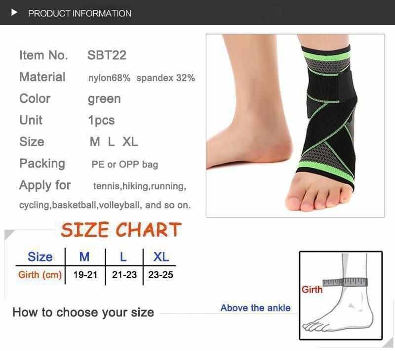X Strap Ankle Brace With 3D Weaving Technology - ALLRJ