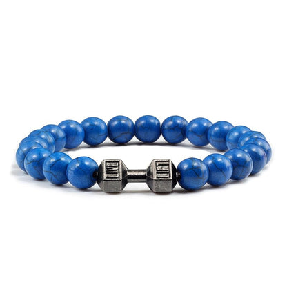 Live to lift beaded bracelet Dark Blue-black China