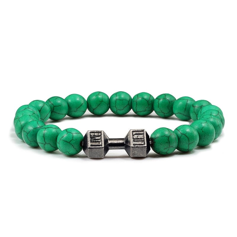 Live to lift beaded bracelet Green-black China