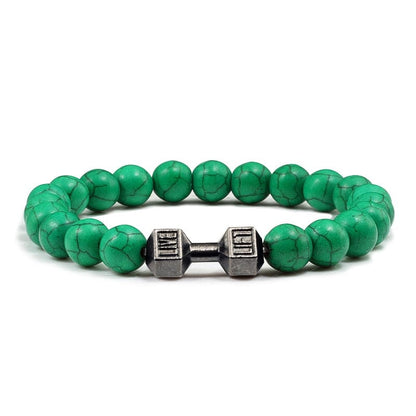 Live to lift beaded bracelet Green-black China