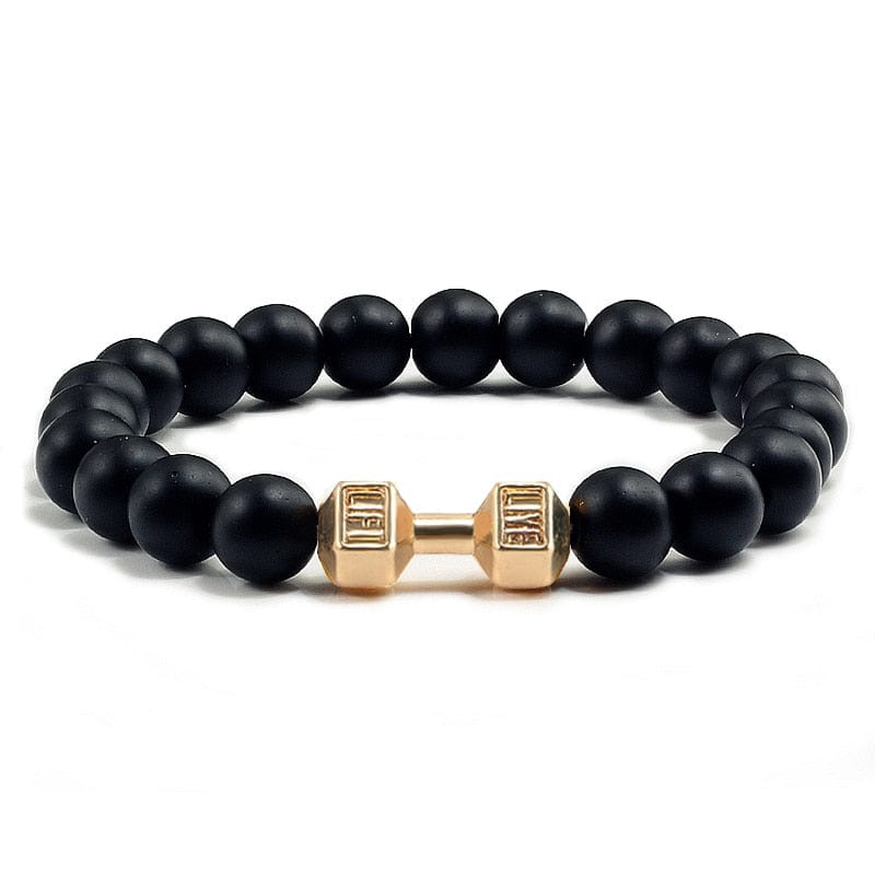 Live to lift beaded bracelet Matte-gold China